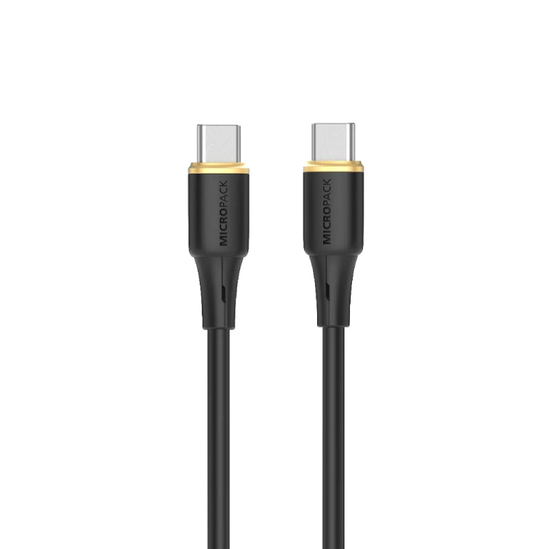 MICROPACK 60W  SOFT SILICONE USB-C FAST CHARGING CABLE 1.2M