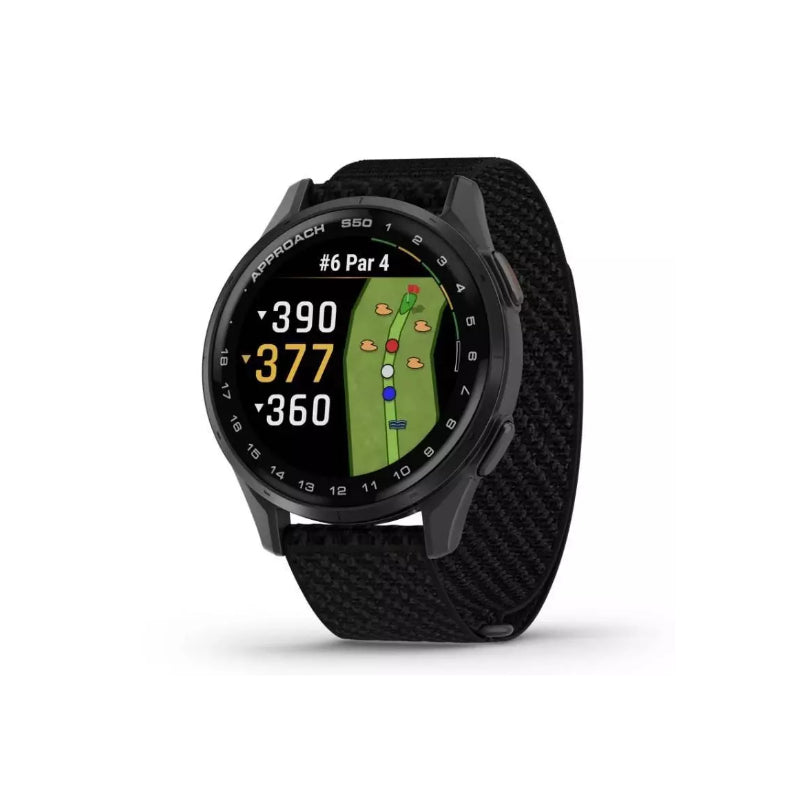 GARMIN Approach S50 | สมาร์ทวอทช์ระบบ GPS สำหรับนักกอล์ฟ - Black