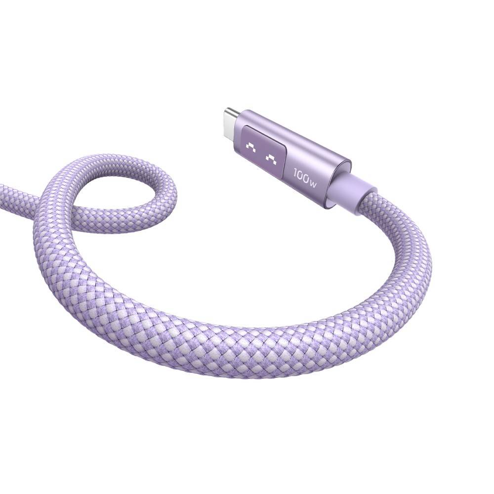 UGREEN UNO USB-C 2.0 M TO M 5A DATA CABLE PD 100W 1M (PURPLE, NYLON) 65092