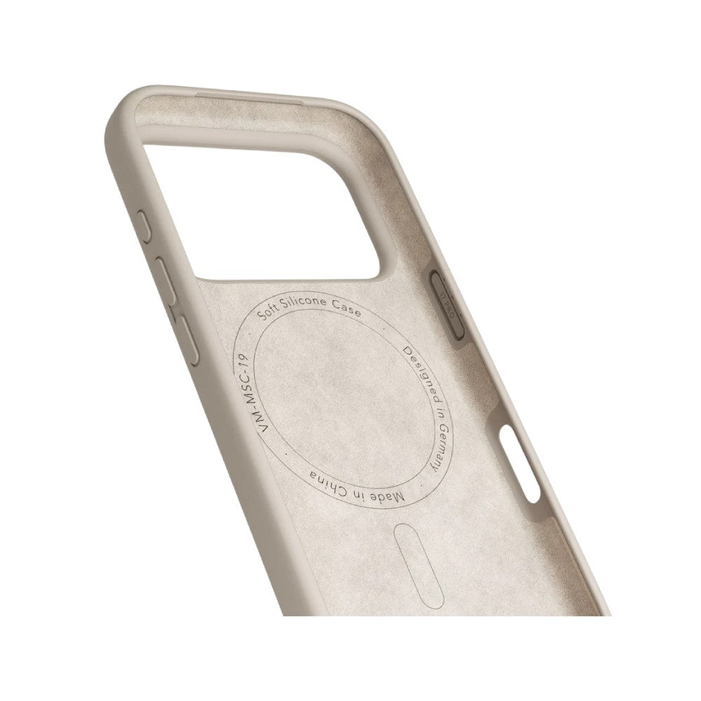 Vonmaehlen Soft Silicone เคสสำหรับ iPhone 17 Pro Max - CREAM