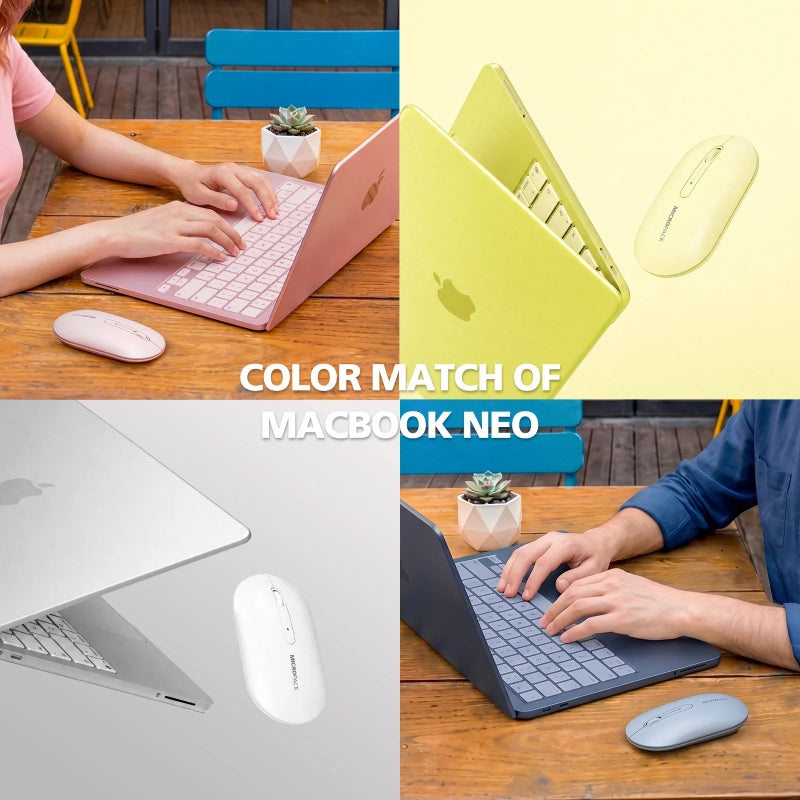 MICROPACK COLORFUL SILENTTRIPLE-DEVICE BLUETOOTH MOUSE BLUE