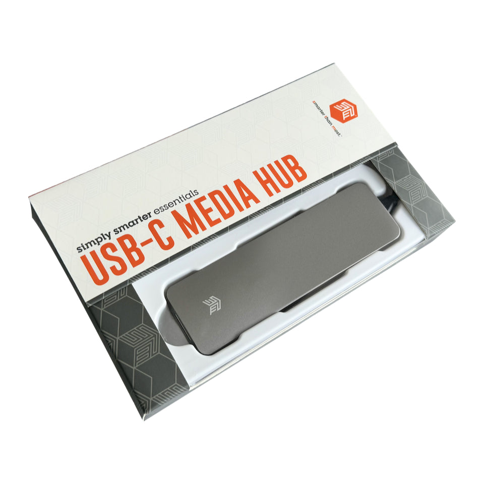 STM HUB 5 IN 1 MEDIA USB-C - MULTIPLE PORTS (USB-A 2 + USB-C 1 + HDMI + CARD READER) - GREY (STM-931-214Z-01)