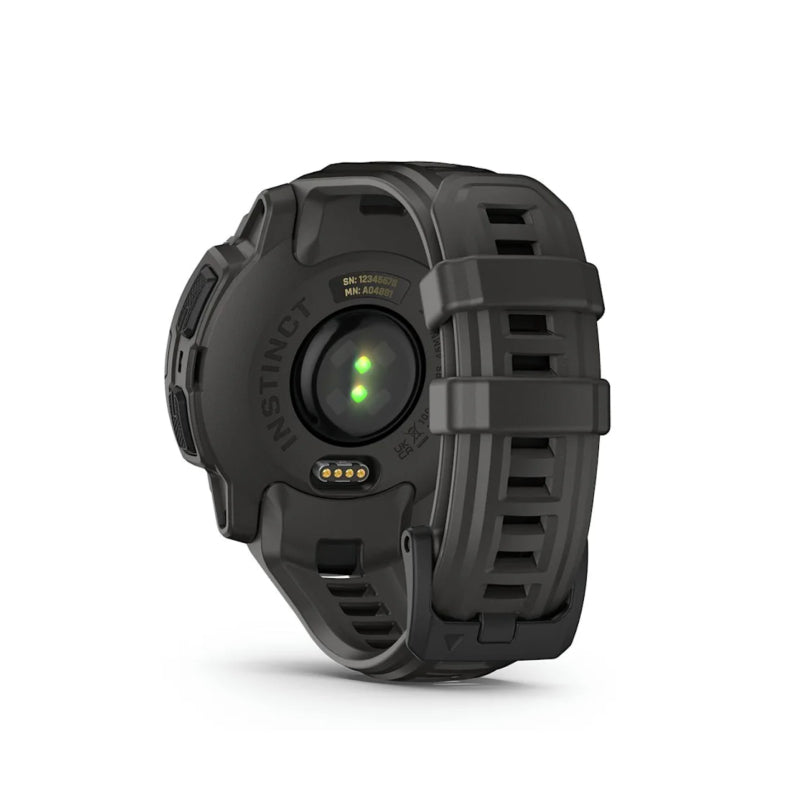 Garmin Instinct E - สมาร์ทวอทช์ระบบ GPS สุดแกร่งเพื่อการผจญภัย - Black with Charcoal 45mm