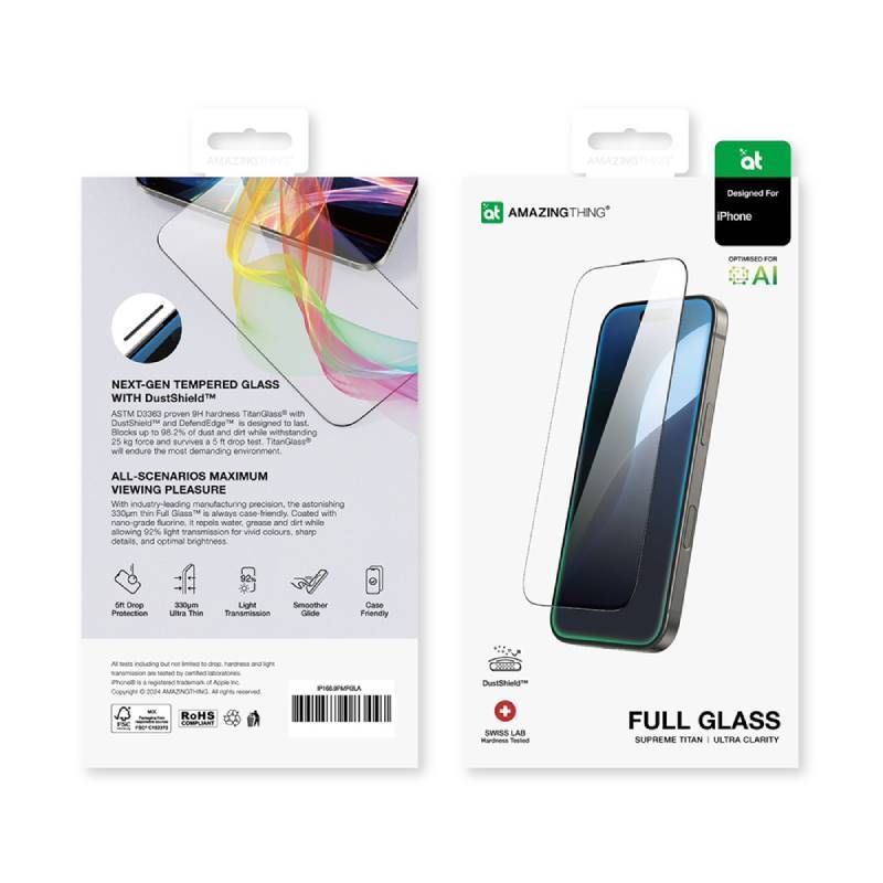 AMAZINGthing ฟิล์มกันรอย (3D) Titan Full Glass - iPhone 17 Pro
