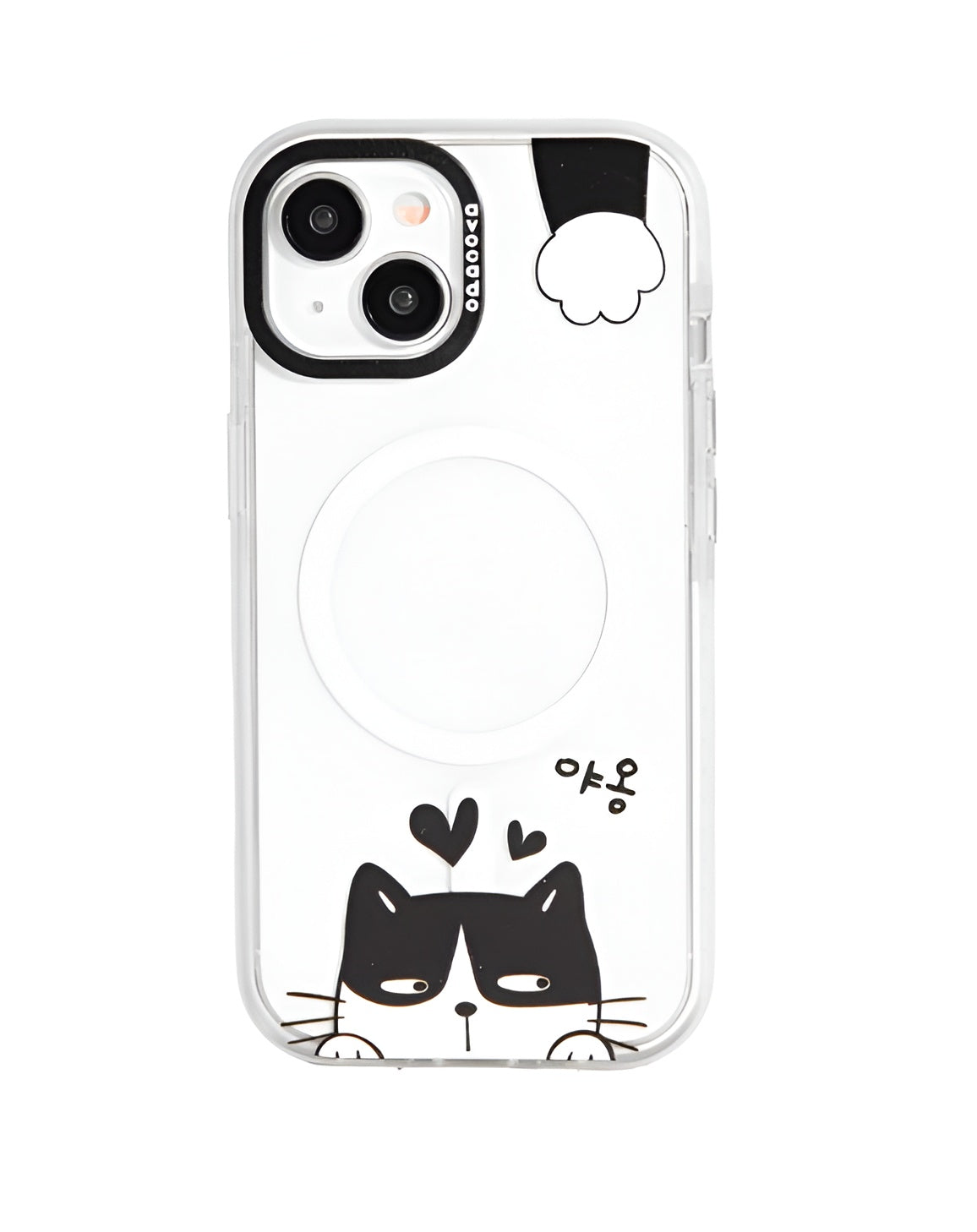 เคสไอโฟน Avocado For iPhone 13/14 Black CatCrystal Clear