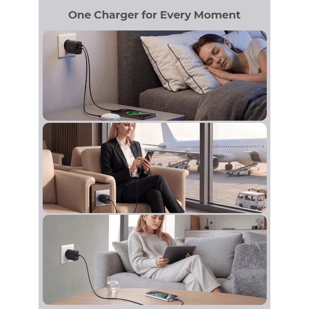 AUKEY PA-F3T SWIFT 35W PD WALL CHARGER BLACK