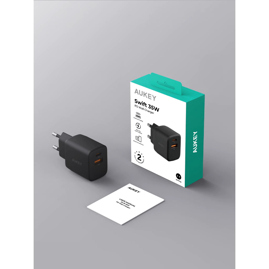 AUKEY PA-F3T SWIFT 35W PD WALL CHARGER BLACK