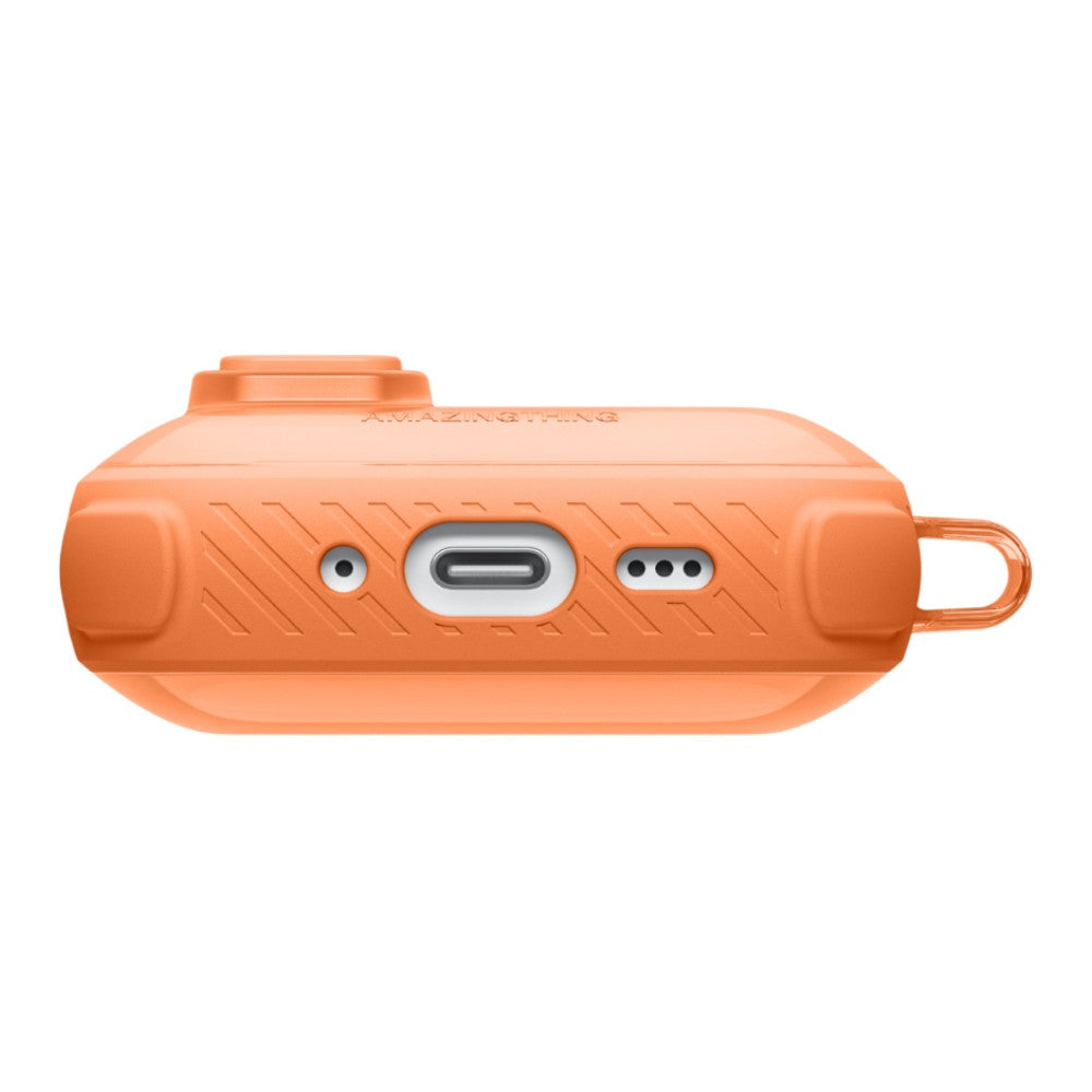 AMAZINGTHING CASING FOR AIRPODS PRO 3 TITAN PRO MAG- CLEAR ORANGE