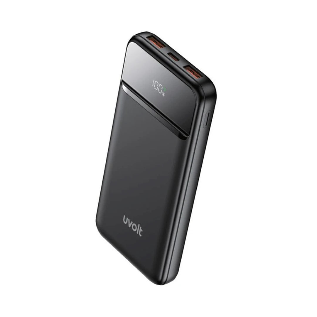 แบตเตอรี่สำรอง Uvolt Power Bank 10,000 mAh Black