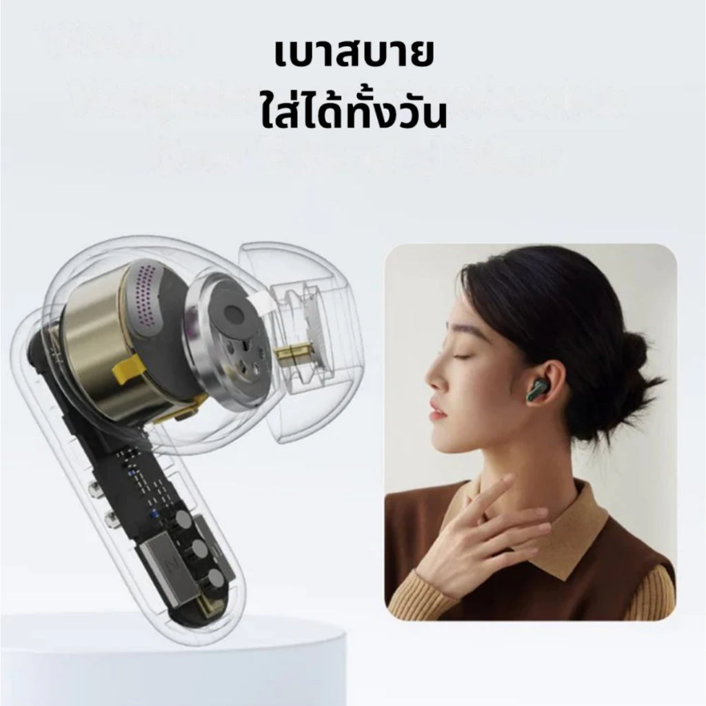 VIAIM Nano+ AI Recording True Wireless Earbuds - หูฟังแปล 9 ภาษาแบบเรียลไทม์ - SILVER
