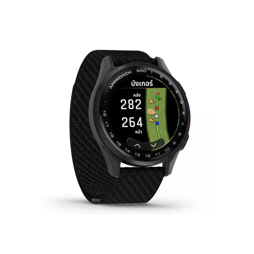 GARMIN Approach S50 | สมาร์ทวอทช์ระบบ GPS สำหรับนักกอล์ฟ - Black
