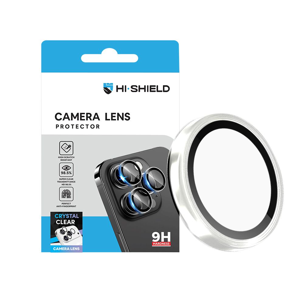 เลนส์ เลนส์ Hishield Crystal Clear Camera Lens For iPhone 17 Pro and 17 Pro Max