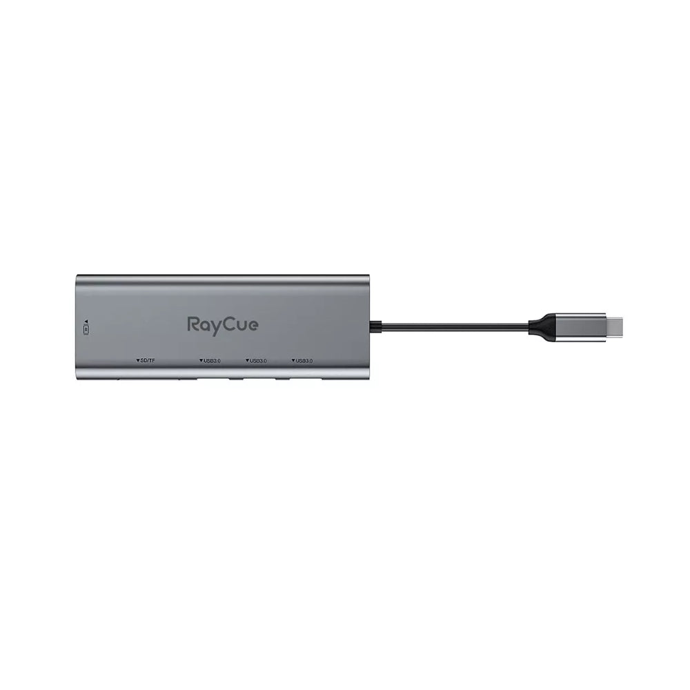 RAYCUE 6 IN 1 USB-C HUB ( USB-A 3.0*3+HDMI+SD CARD+MICRO SD ) GREY