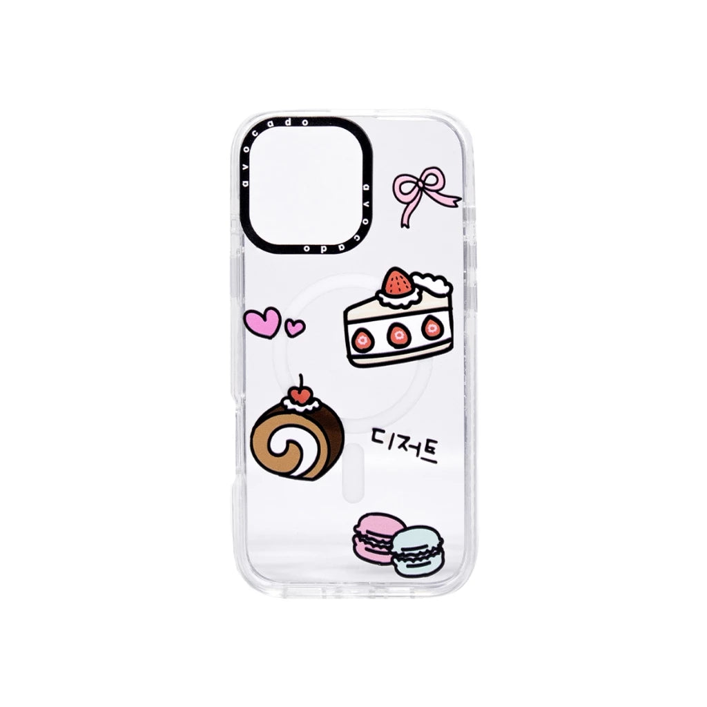 เคสไอโฟน Avocado For iPhone 15 Strawberry Shortcake Crystal Clear