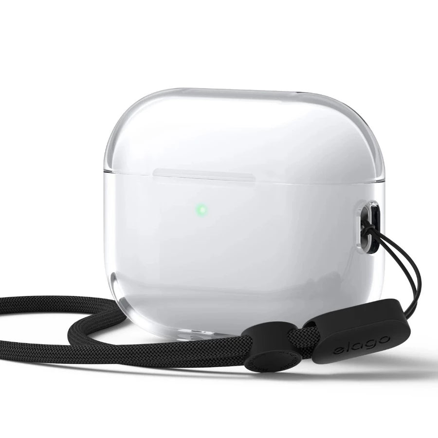เคสแอร์พอร์ต Elago Airpods Pro 3 Clear Strap Case Transparent