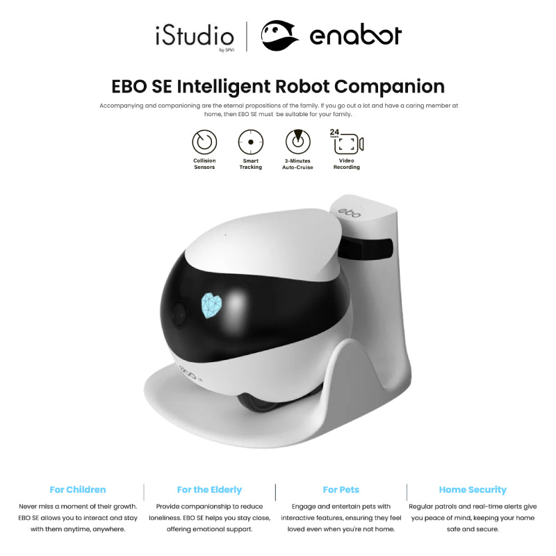 ENABOT SMART WIFI COMPANION FAMILY ROBOT - EBO SE