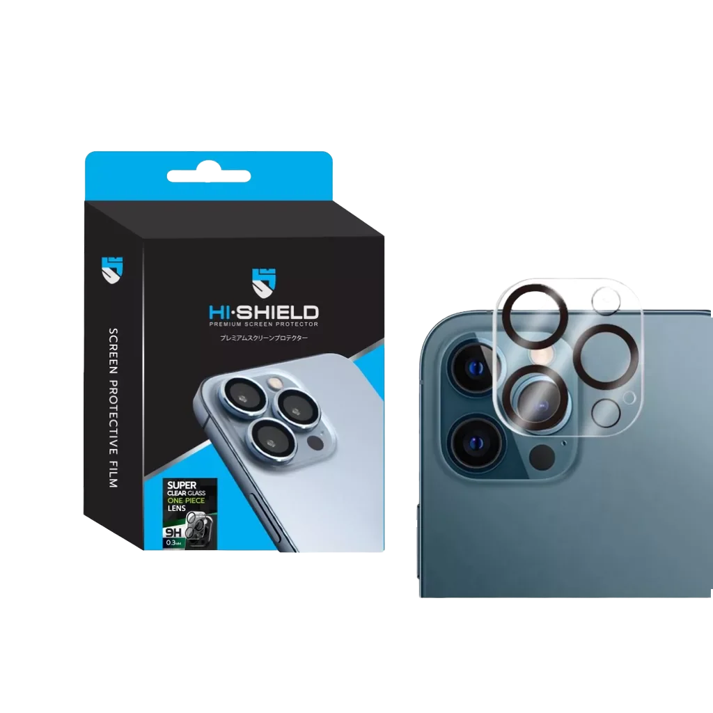 กระจกเลนส์กล้อง Hishield Super Clear Glass One Piece iPhone 15 Pro/Pro Max