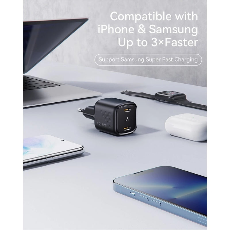 Voltme V2013TH Revo Dual-Port-USB-C 30W Fast Charging [2xUSB-C PORT] อะแดปเตอร์ชาร์จ ชาร์จไว 30 W