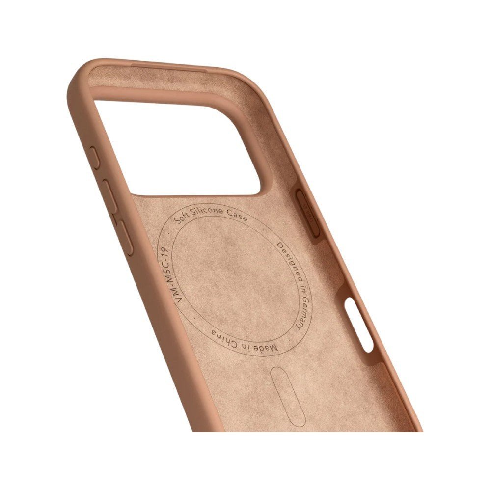 Vonmaehlen Soft Silicone เคสสำหรับ iPhone 17 Pro Max - DARK CREAM