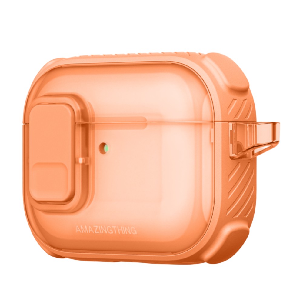 AMAZINGTHING CASING FOR AIRPODS PRO 3 TITAN PRO MAG- CLEAR ORANGE