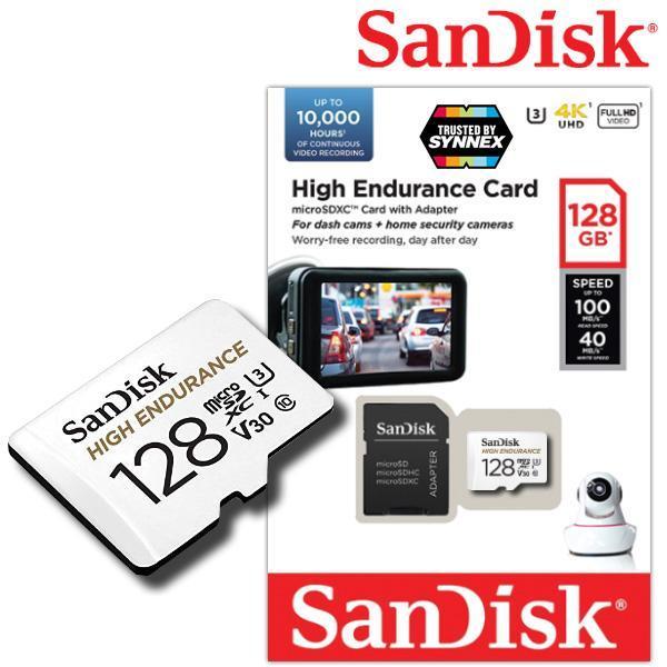 SANDISK HIGH ENDURANCE MICROSDXC CARD, SQQNR 128GB