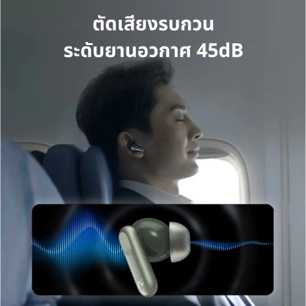 VIAIM Nano+ AI Recording True Wireless Earbuds - หูฟังแปล 9 ภาษาแบบเรียลไทม์ - SILVER