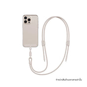 ENERGEA LASSO LANYARD C-C CABLE 480MBPS, 240W WITH LANYARD CARD 1.5M -SAND