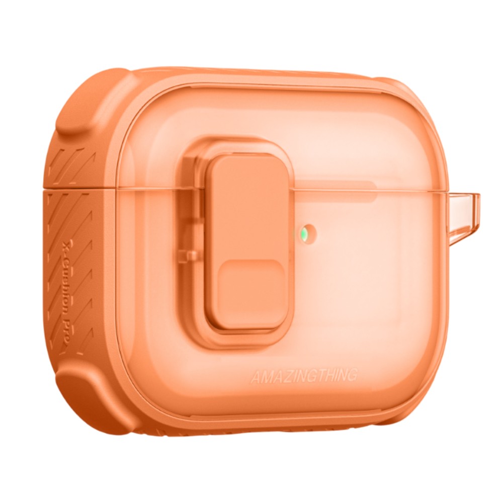 AMAZINGTHING CASING FOR AIRPODS PRO 3 TITAN PRO MAG- CLEAR ORANGE