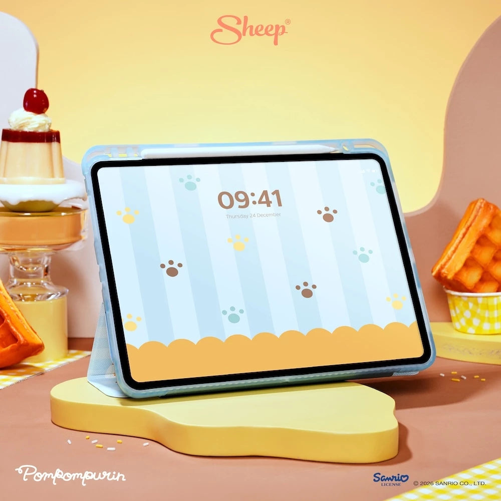APPLESHEEP ORIGAMI CASE FOR IPAD AIR4-7 - POMPOMPURIN