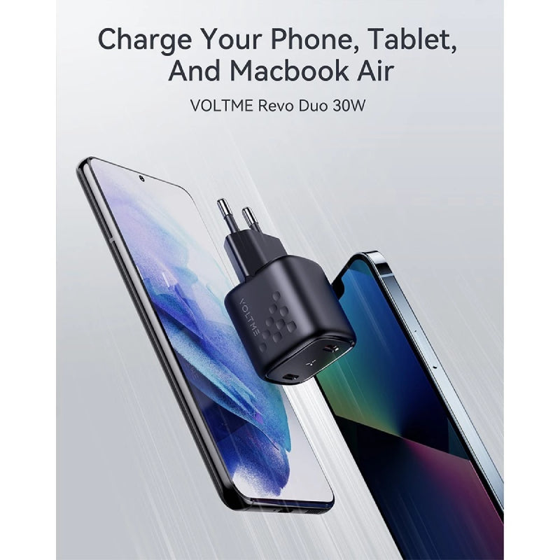 Voltme V2013TH Revo Dual-Port-USB-C 30W Fast Charging [2xUSB-C PORT] อะแดปเตอร์ชาร์จ ชาร์จไว 30 W