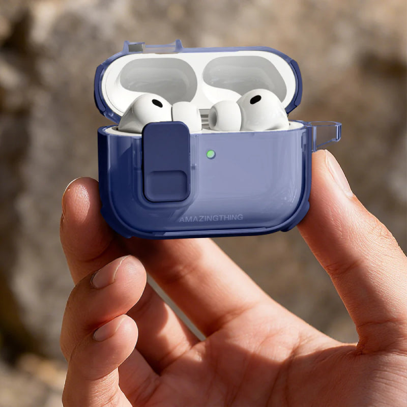 AMAZINGTHING CASING FOR AIRPODS PRO 3 TITAN PRO MAG- CLEAR BLUE
