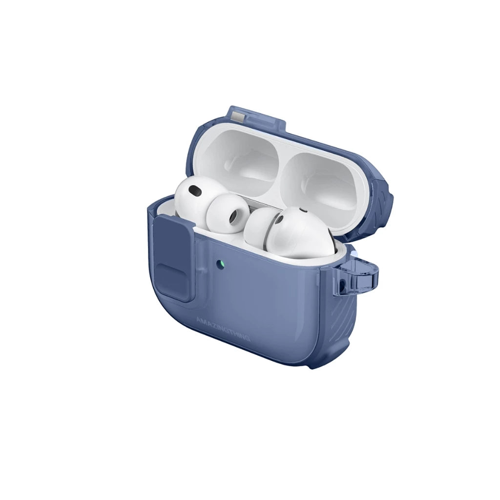 AMAZINGTHING CASING FOR AIRPODS PRO 3 TITAN PRO MAG- CLEAR BLUE