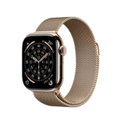 Apple Watch Series 11 GPS + Cellular 42mm Gold Titanium Case with Gold Milanese Loop