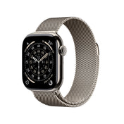Apple Watch Series 11 GPS + Cellular 42mm Natural Titanium Case with Natural Milanese Loop