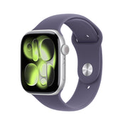 Apple Watch Series 11 GPS 46mm Silver Aluminium Case with Purple Fog Sport Band - M/L