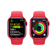 Apple Watch Series 9 GPS 41mm (PRODUCT)RED Aluminium Case with (PRODUCT)RED Sport Band - M/L
