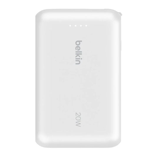 แบตเตอรี่สำรอง Belkin Boostcharge Power Bank 10K With Integralated Cable White