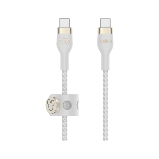 สายชาร์จ Belkin USB-C to USB-C 60W 2M White - Mickey Mouse