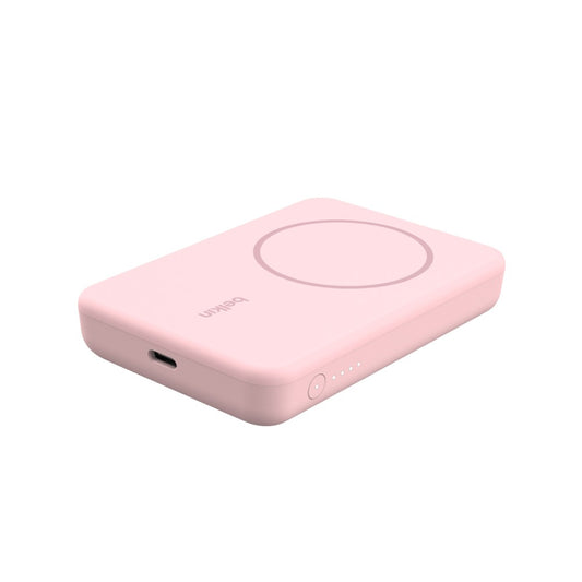 พาวเวอร์แบงค์ Belkin 5,000 mAh with Kickstand Pink