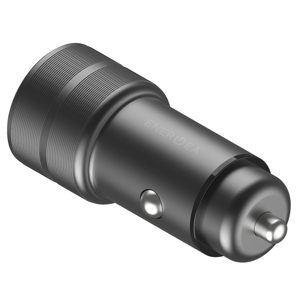ที่ชาร์จแบตในรถ ENERGEA Car Charger 1 USB-A / 1 USB-C ALUDRIVE 2 Gunmetal