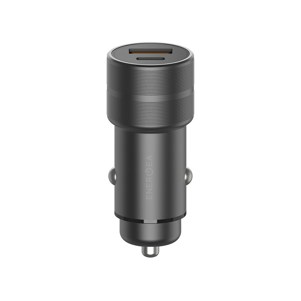 ที่ชาร์จแบตในรถ ENERGEA Car Charger 1 USB-A / 1 USB-C ALUDRIVE 2 Gunmetal