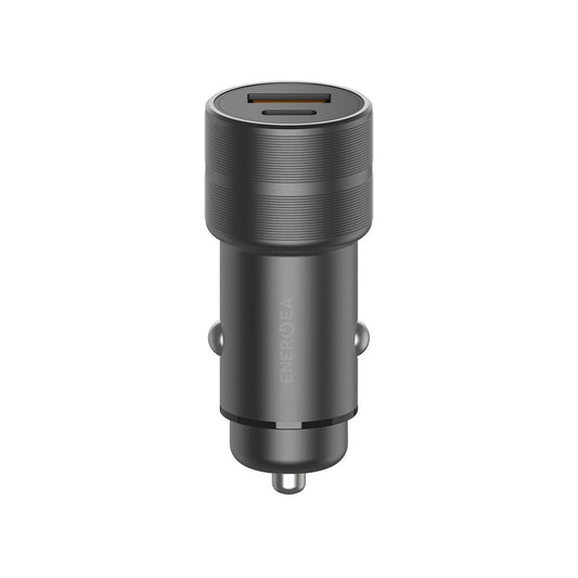 ที่ชาร์จแบตในรถ ENERGEA Car Charger 1 USB-A / 1 USB-C ALUDRIVE 2 Gunmetal