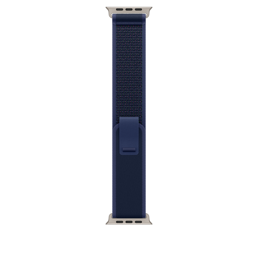 49mm Blue Trail Loop - M/L - Natural Titanium Finish