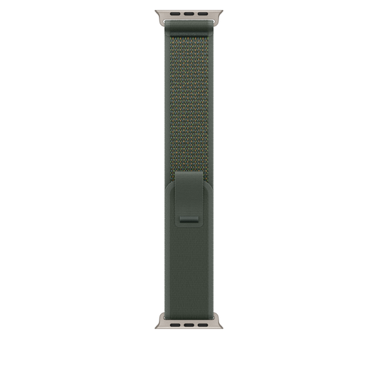 49mm Green Trail Loop - M/L - Natural Titanium Finish