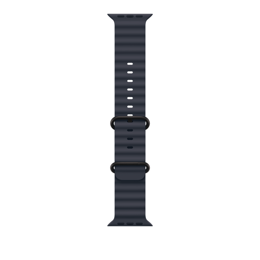 49mm Navy Ocean Band - Black Titanium Finish