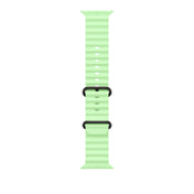 49mm Neon Green Ocean Band - Black Titanium Finish