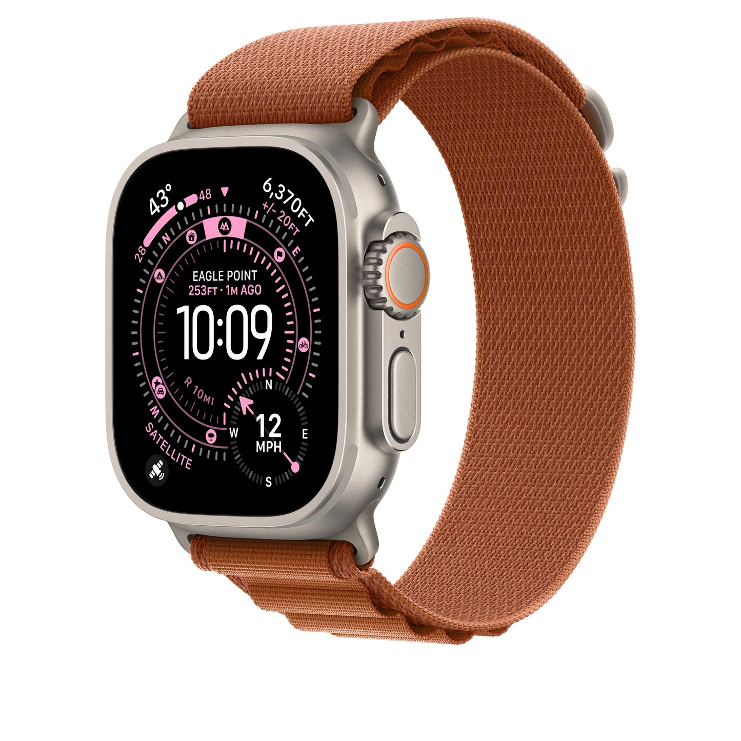 49mm Terracotta Alpine Loop - Large - Natural Titanium Finish