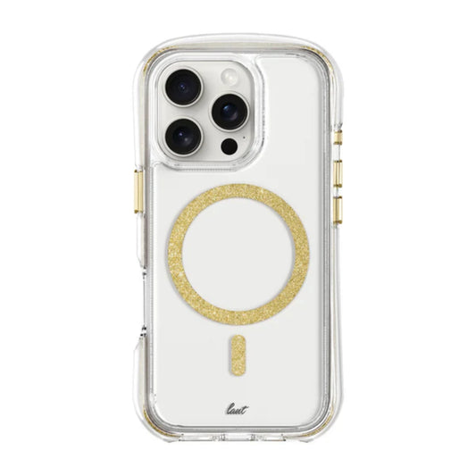 เคส LAUT Aero Sparkle MagSafe iPhone 16 Pro Max Crystal Gold