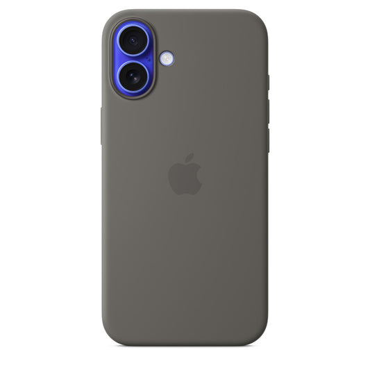 iPhone 16 Plus Silicone Case with MagSafe Stone Gray