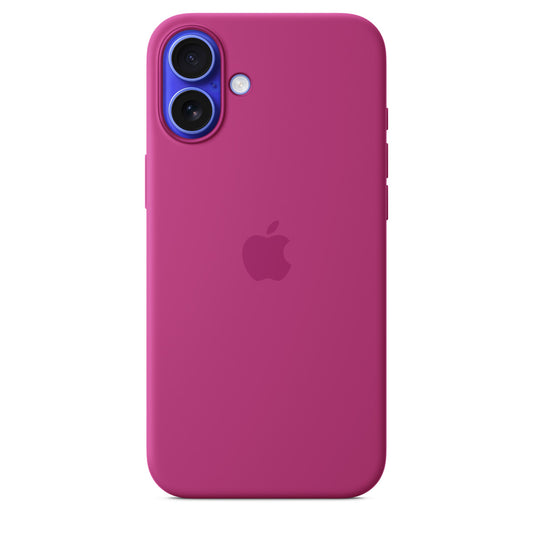 iPhone 16 Plus Silicone Case with MagSafe Fuchsia